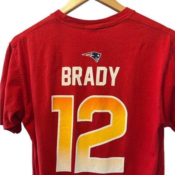 MENS PRO LINE Brady Graphic Red Tee Shirt M - Picture 4 of 7